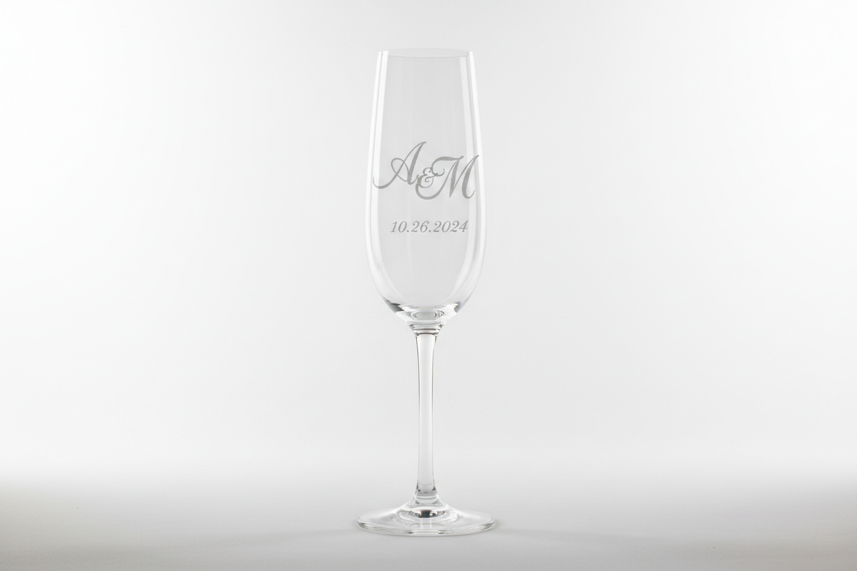 personalised champagne flute
