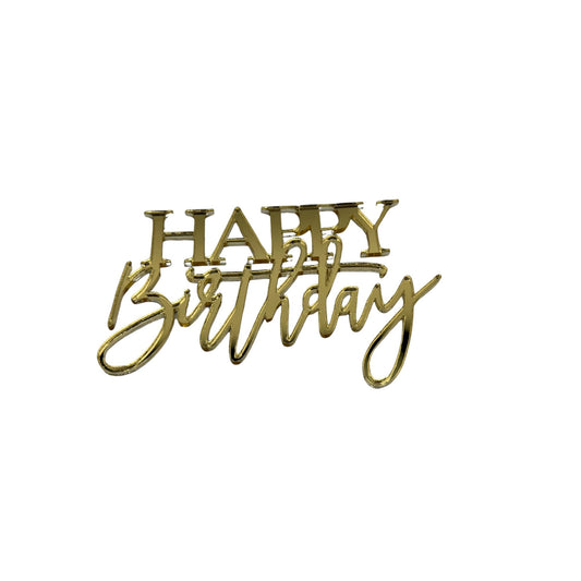 Happy Birthday Cake Toppers (Plain)