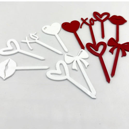 Valentine's Cupcake Toppers