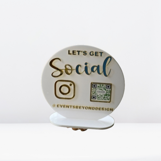 Let's Get Social Plaque